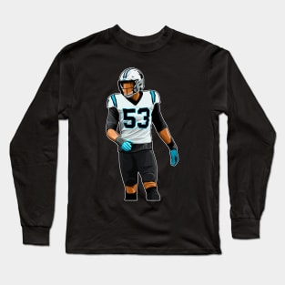 Brian Burns #53 Lines Up Long Sleeve T-Shirt